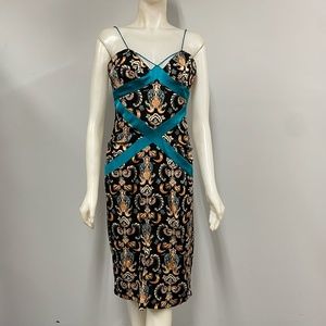 Nicole Miller Silk Wiggle Dress size 12